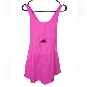 Sportswear Vibrant Pink Sleeveless Romper Size Xs